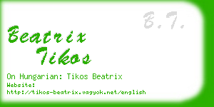 beatrix tikos business card